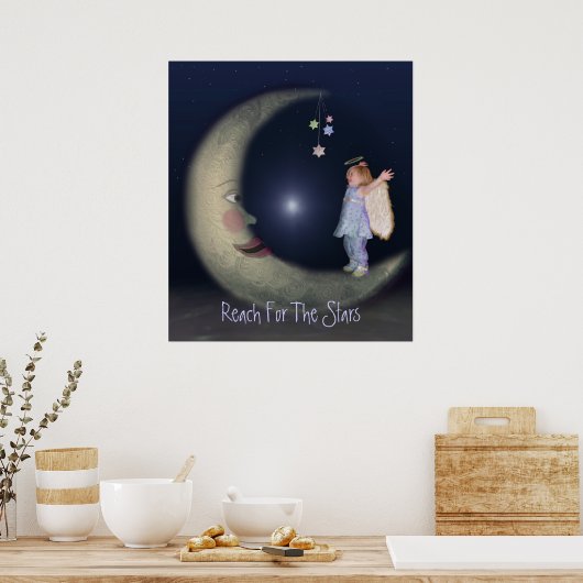 Poster Atteindre Pour Les Étoiles (Cuisine)