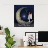 Poster Atteindre Pour Les Étoiles (Bureau à domicile)