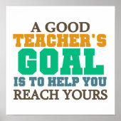 Poster Atteindre vos objectifs (Devant)