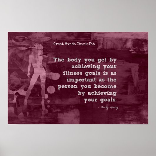 Poster Atteindre vos objectifs de condition physique ! (Devant)