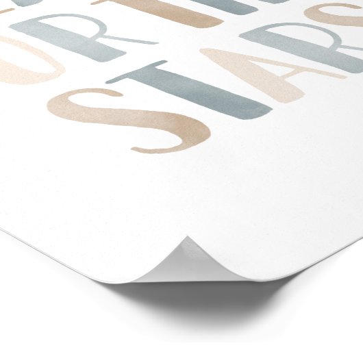 Poster Atteinte neutre pour les étoiles Espace extra-atmo (Coin)