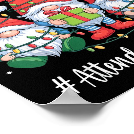 Poster Attendance Clerk Gnome Everything Is Fine Funny Ch (Coin)