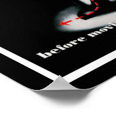 Poster Attendez ~ avant de passer à l'arrêt (Coin)