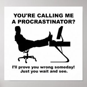 Poster Attendez Et Voir L'Affiche Drôle