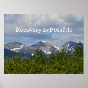 Poster Attendez l'affiche de motivation de récupération