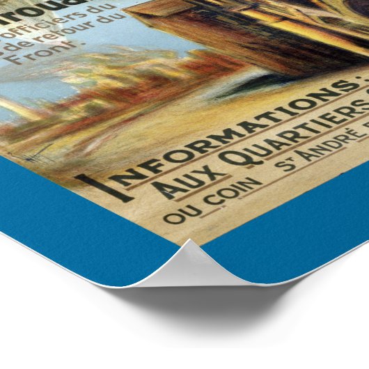 Poster Attendrons-Nous (frontière) (Coin)