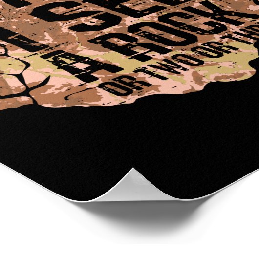 Poster Attends De Voir Un Rock (Coin)