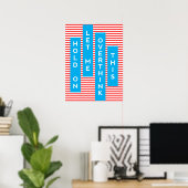 Poster Attends, Laisse-Moi Repenser Ça (Bureau à domicile)