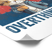 Poster Attends, Laisse-Moi Surpenser Ce Chat De Café Sarc (Coin)