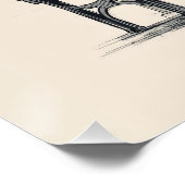 Poster Attente avec un Rose - Amour non parlé (Coin)