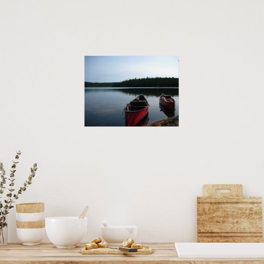 Poster Attente de canots (Cuisine)