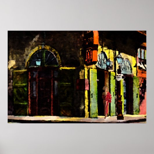 Poster Attente de la nuit dans le quartier français (Devant)