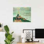 Poster Attente du retour des pêcheurs (Bureau à domicile)