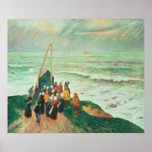 Poster Attente du retour des pêcheurs (Devant)