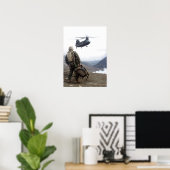 Poster Attente maritime pour hélicoptère CH-47 Chinook (Bureau à domicile)