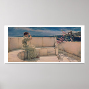 Poster Attentes d'Alma-Tadema  , 1885