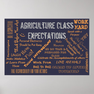 Poster Attentes des enseignants en agriculture en classe