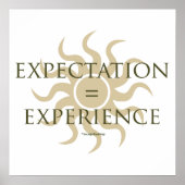 Poster Attentes = expérience (Devant)