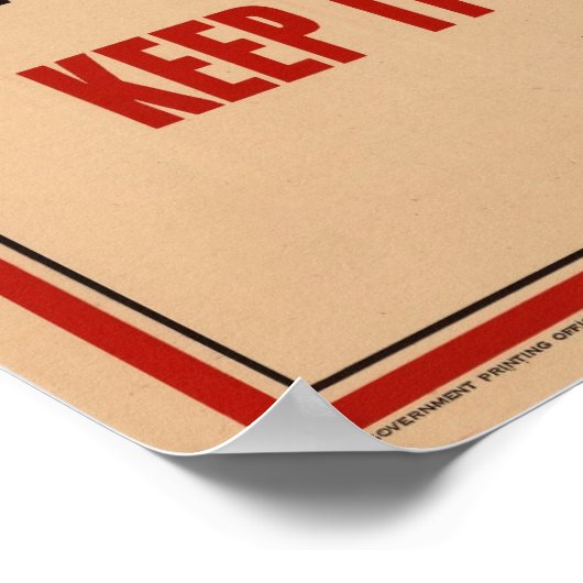 Poster Attention ! (Coin)