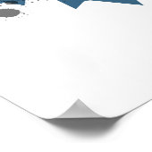 Poster Attention À L'Affiche Détail (Coin)