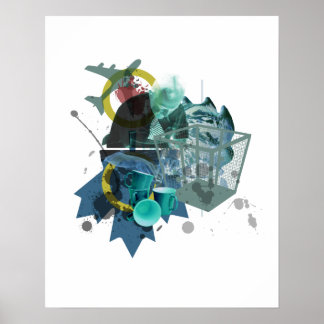 Poster Attention À L'Affiche Détail