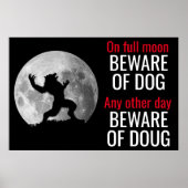 Poster Attention à l'affiche Werewolf (Devant)