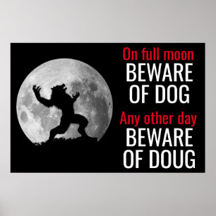 Poster Attention à l'affiche Werewolf