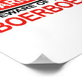 Poster Attention Au Boerboel (Coin)