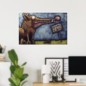 POSTER "ATTENTION AU CHIEN #3" (Bureau à domicile)
