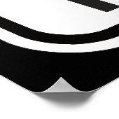 Poster Attention au panneau d'avertissement du chien (Coin)