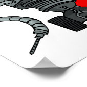 Poster Attention aux nerd (Coin)