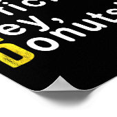 Poster Attention Deficit Hey Donuts Funny Gift Tee Adhd M (Coin)