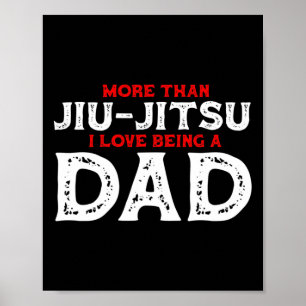 Poster Attention Je peux arts martiaux Judo Jiu Jitsu Fig