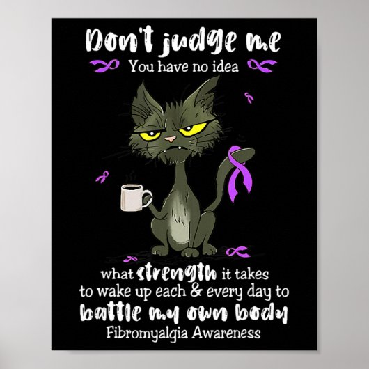 Poster Attention Ne Me Juge Pas Vous N'Avez Aucune Idée (Devant)