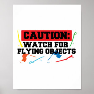 Poster Attention Pour Les Objets Flying Color Guard