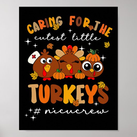 Poster Attention Pour Les Petites Dindons Les Plus Cuttes (Devant)