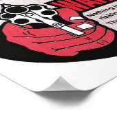 Poster Attention - Rien À L'Intérieur Ne Vaut La Peine De (Coin)