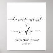 Poster Attention Si Je Fais Mariage Dessert Table (Devant)