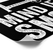 Poster Attention Si Je Fumé Funny Bbq Fumer Griller Fumer (Coin)