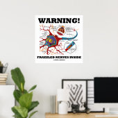 Poster Attention ! Synapse de neurone inside Frazzled (Bureau à domicile)