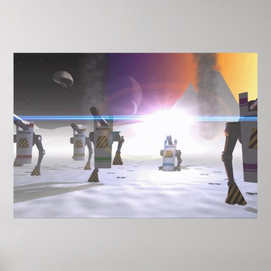 Poster Atterrissage alien (Devant)