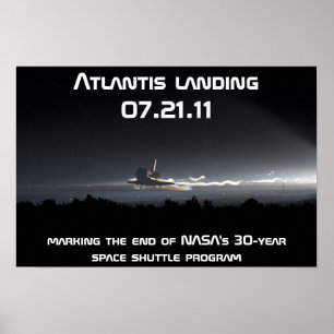 Poster Atterrissage Atlantis 07.21.11