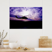 Poster Atterrissage de la Buse de mer au coucher du solei (Cuisine)