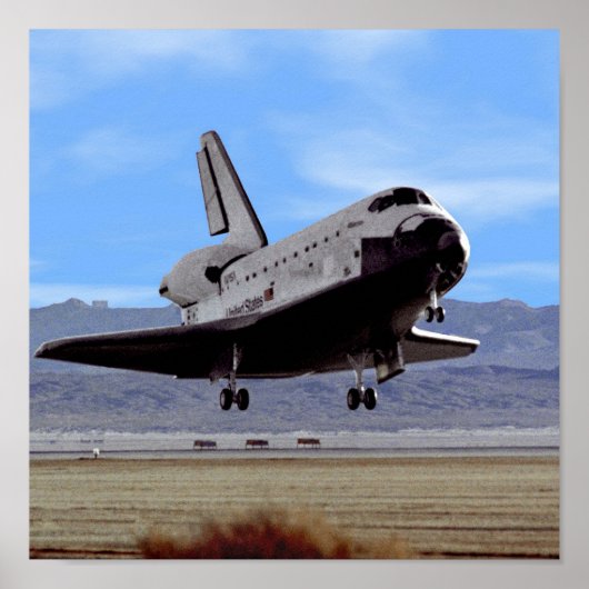 Poster Atterrissage de la navette spatiale Atlantis de la (Devant)