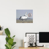 Poster Atterrissage de la navette spatiale Atlantis (STS- (Bureau à domicile)