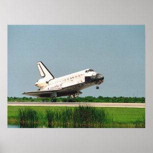 Poster Atterrissage de la navette spatiale Discovery (STS