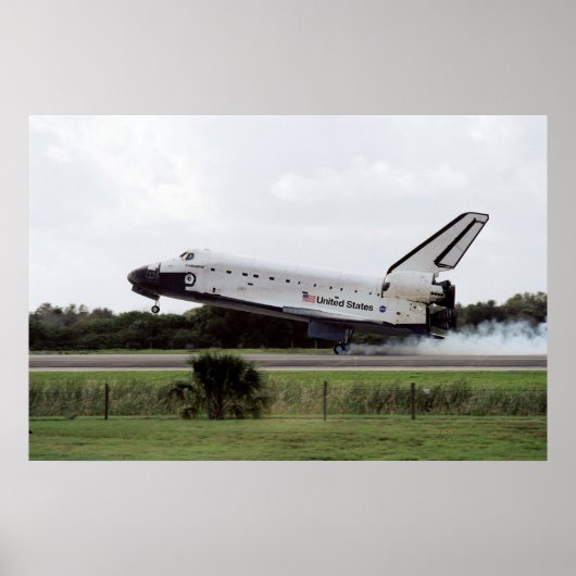 Poster Atterrissage de la navette spatiale Endeavour (STS (Devant)
