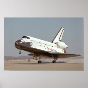 Poster Atterrissage de navette spatiale l'Atlantide