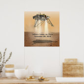 Poster Atterrissage d'InSight sur Mars (Cuisine)