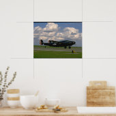 Poster Atterrissage noir B25. (plans_2ÈME GUERRE MONDIALE (Cuisine)